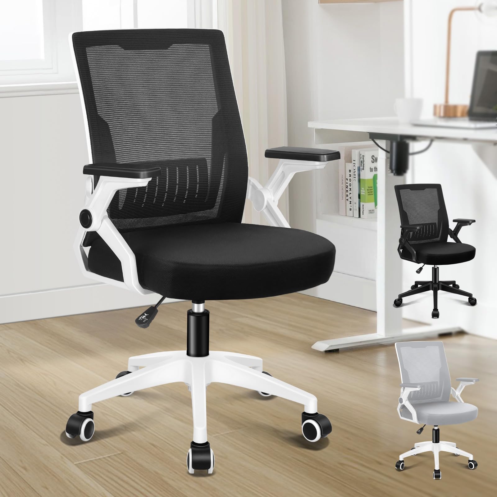 ALFORDSON Mesh Office Chair Gaming Executive Computer Recliner Study Work Seat White and Grey - AfterPay & zipPay Available