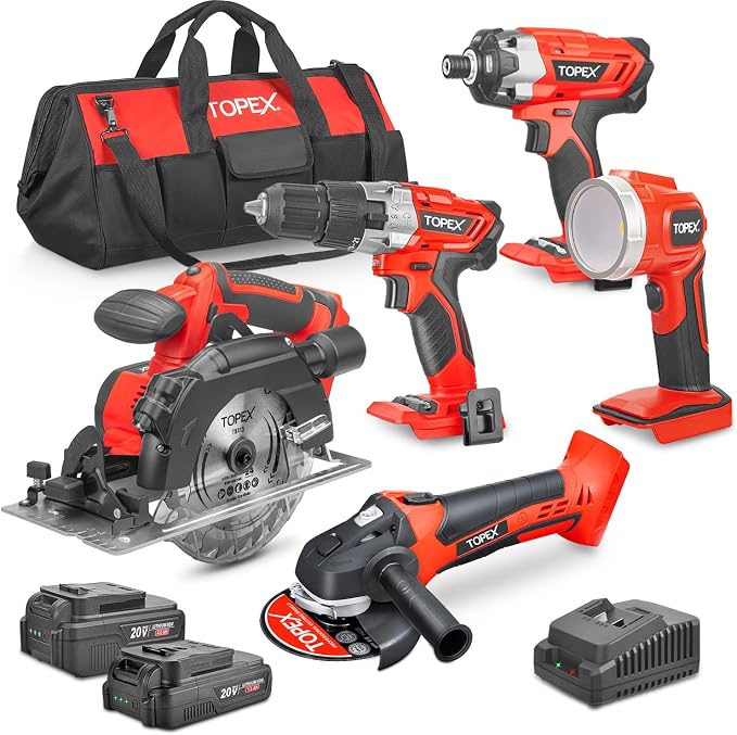 TOPEX 20V Cordless Power Tool Kit Cordless Drill I