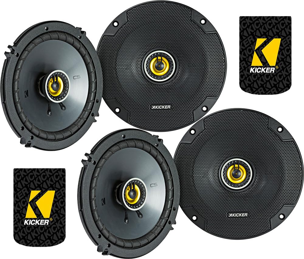 Kicker CSC654 6.5" 2-Way Coaxial Speakers