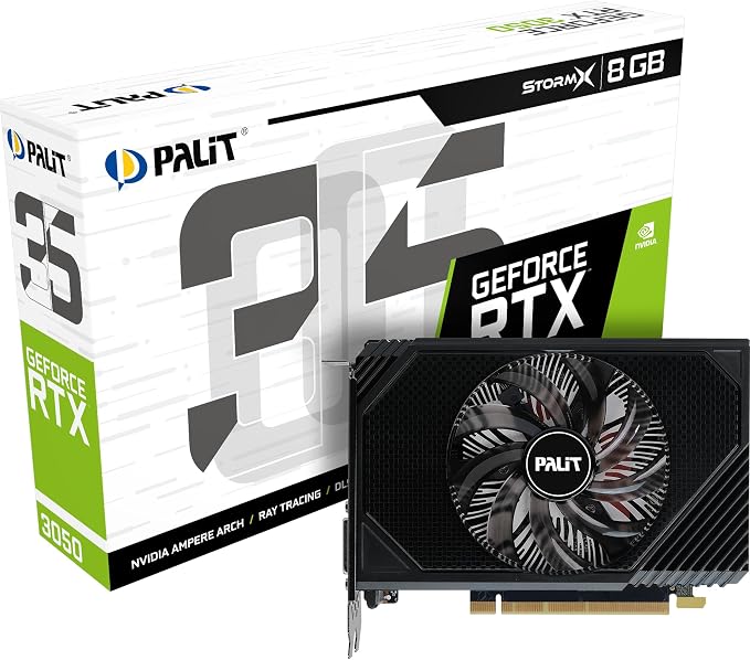 Palit GeForce RTX 3050 StormX 6GB Semi-Fanless Graphics Card