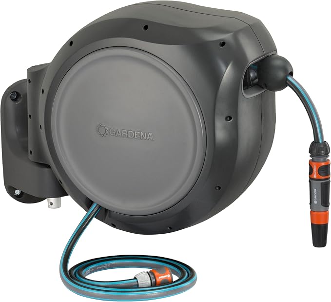 Gardena 20m Roll Up Retractable Hose Reel
