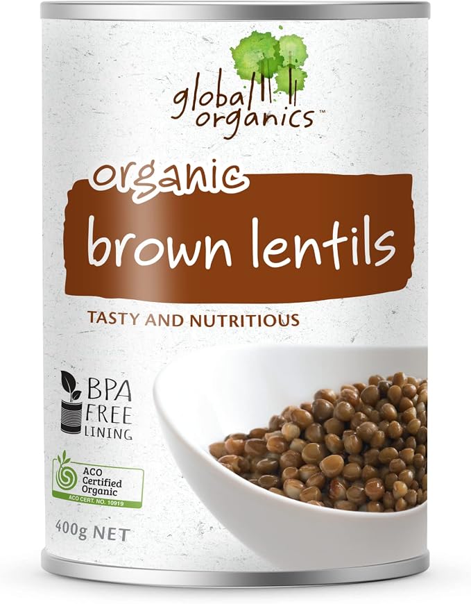 Global Organics Brown Lentils 400 g