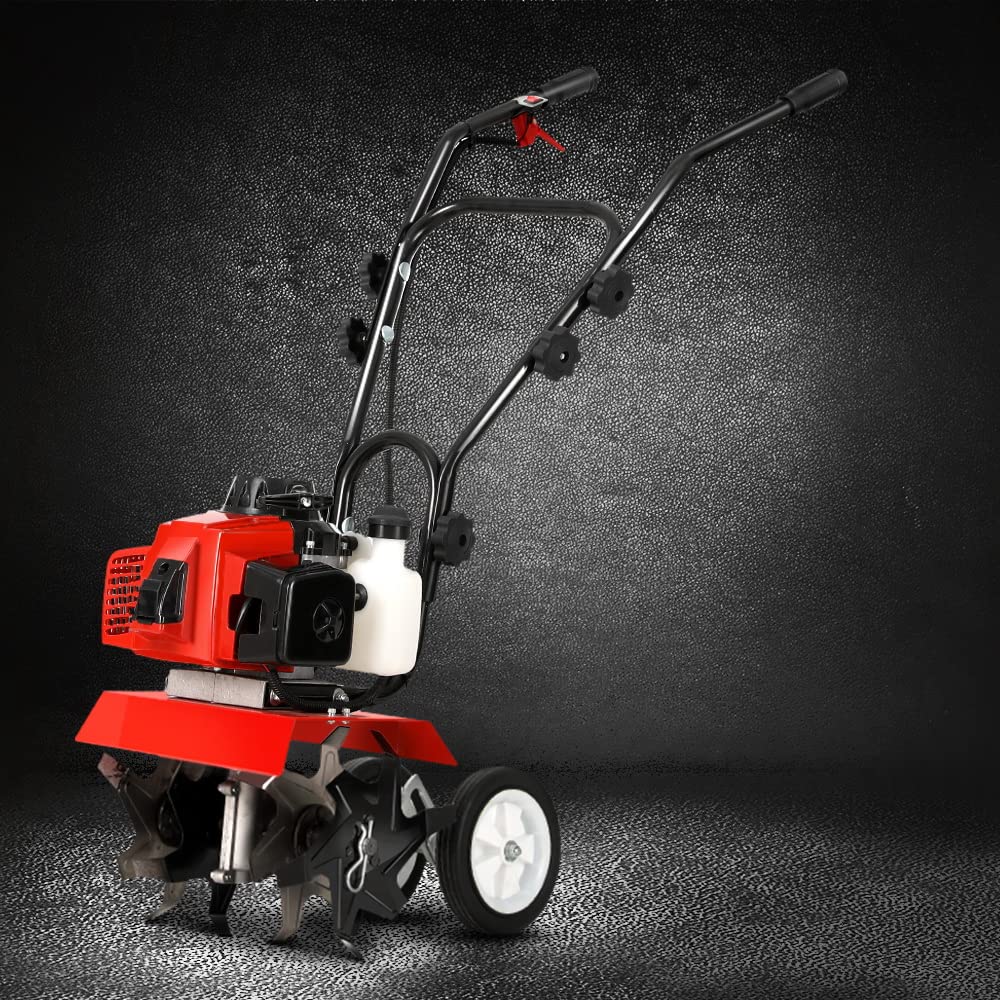 Giantz 88CC Tiller Rototiller Cultivator 4 Blades Garden Soil Power