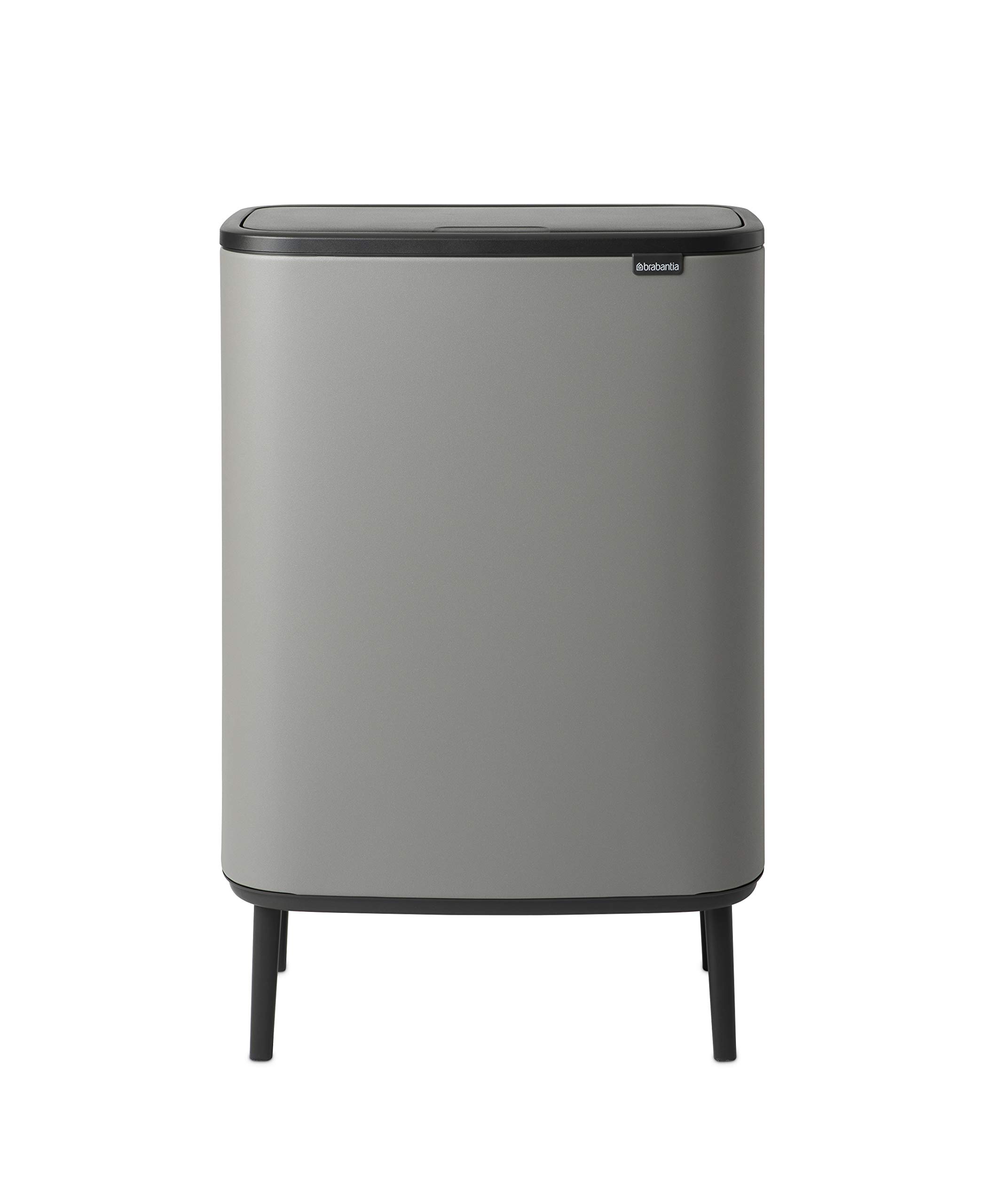 Brabantia Bo Touch Bin Hi - 2 x 30L - Mineral Concrete Grey