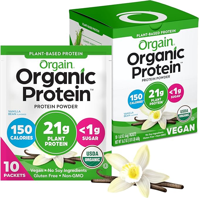 Orgain Organic Protein - Plant Based Powder Vanilla Bean 2.03 lbs