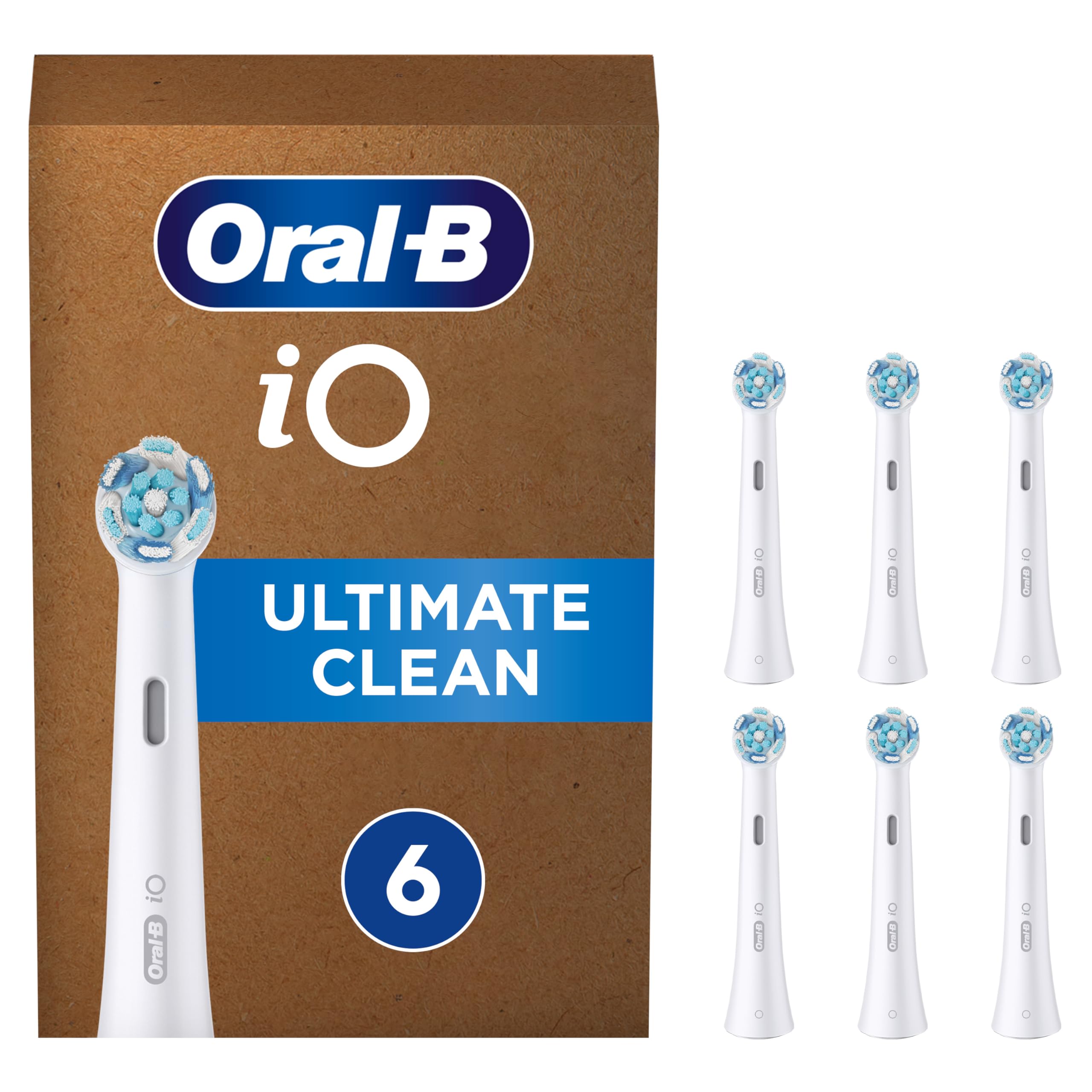 Oral-B IO Ultimate Clean Replacement Brush Heads 4 Pack - White
