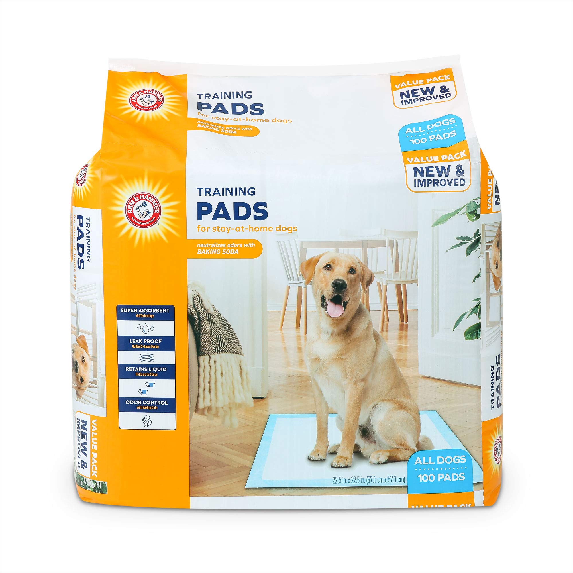 Arm and Hammer Pads for Stay at Home Dogs 100 Pack