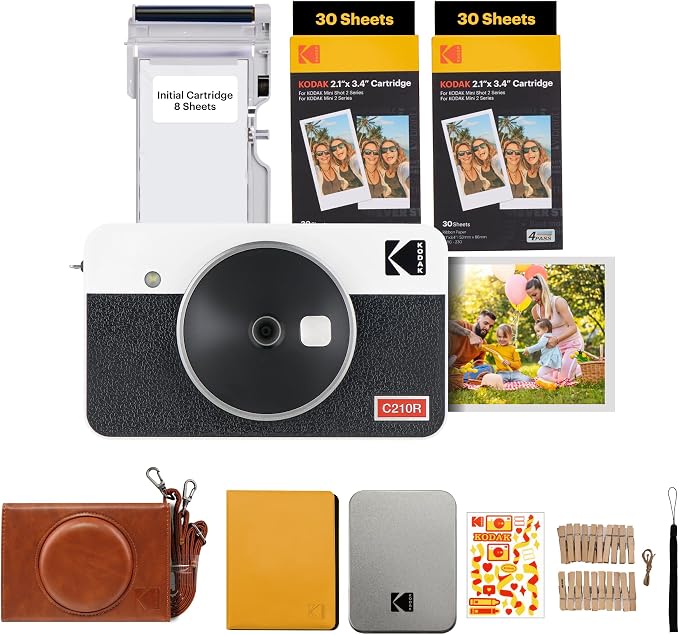 Kodak Instant Camera Mini Shot 2 Retro - White