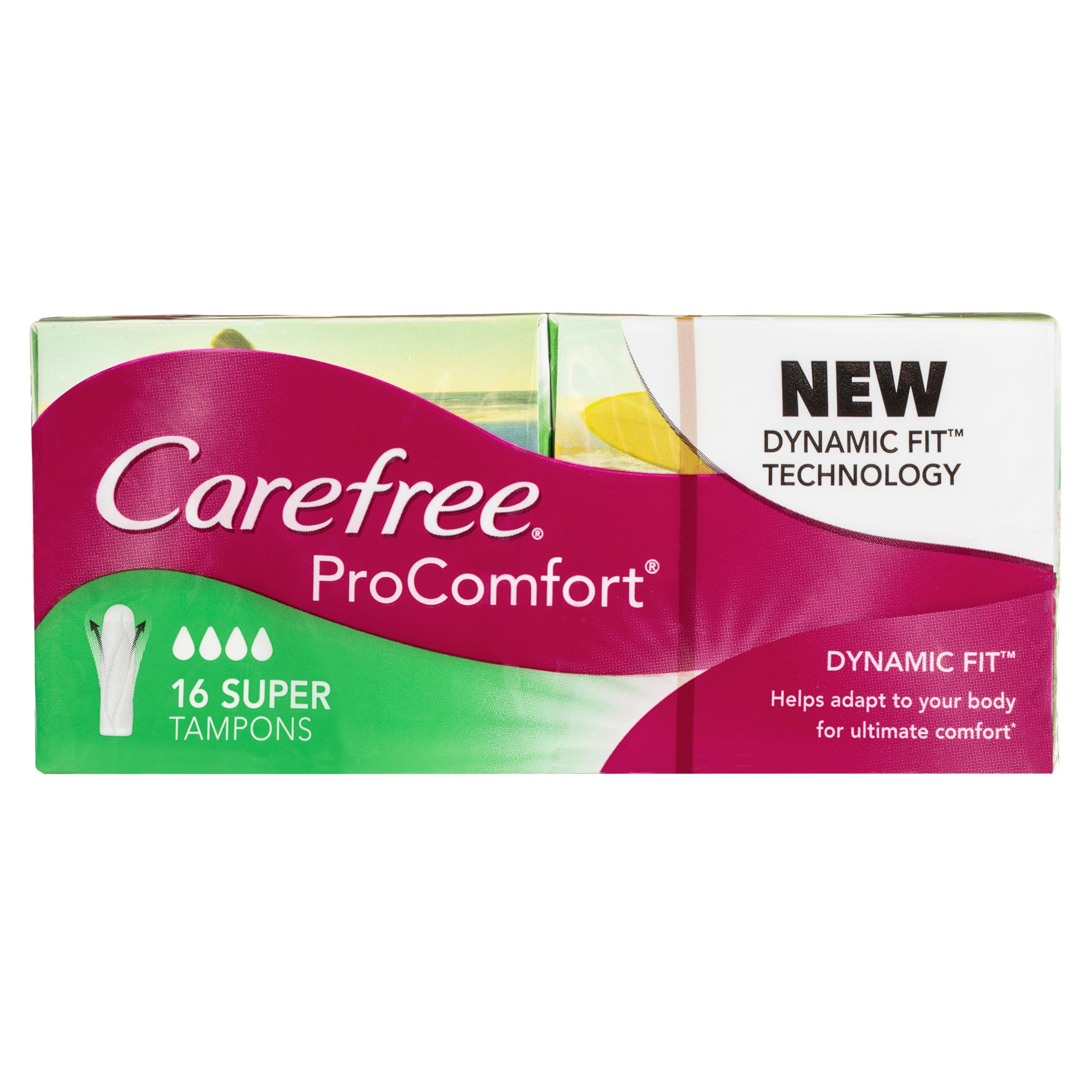 Carefree ProComfort Super Tampons 16 Pack