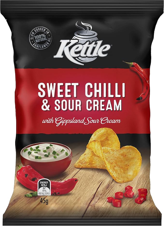Kettle Sweet Chilli & Sour Cream, 18 x 45g