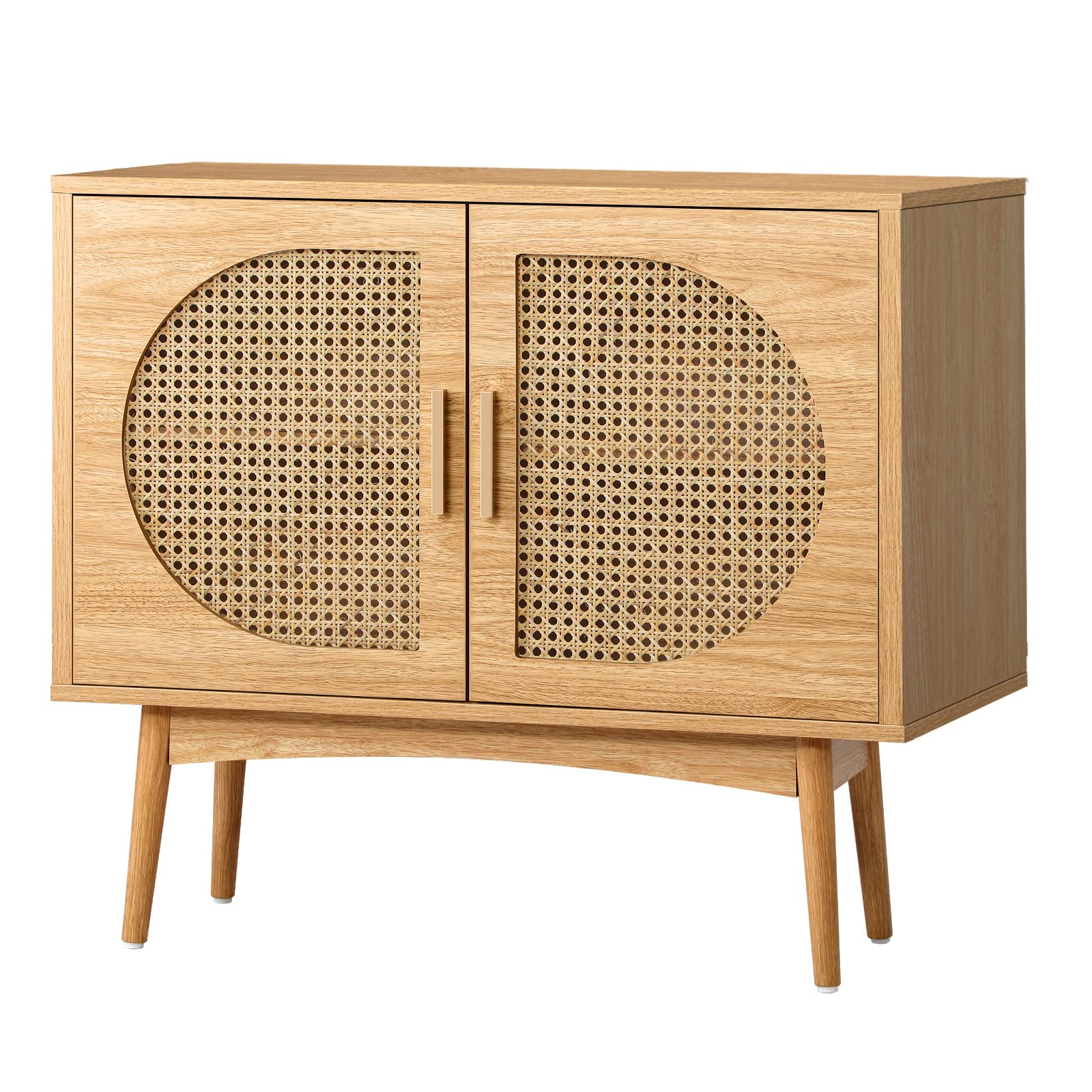 Oikiture Sideboard Cabinet Buffet Rattan Furniture