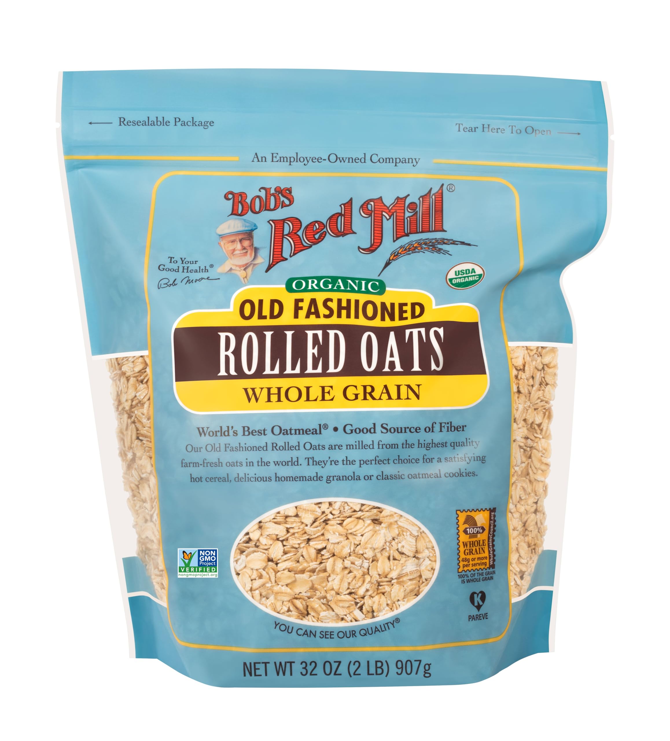 Bob's Red Mill Organic Old Fashioned Rolled Oats 32 oz