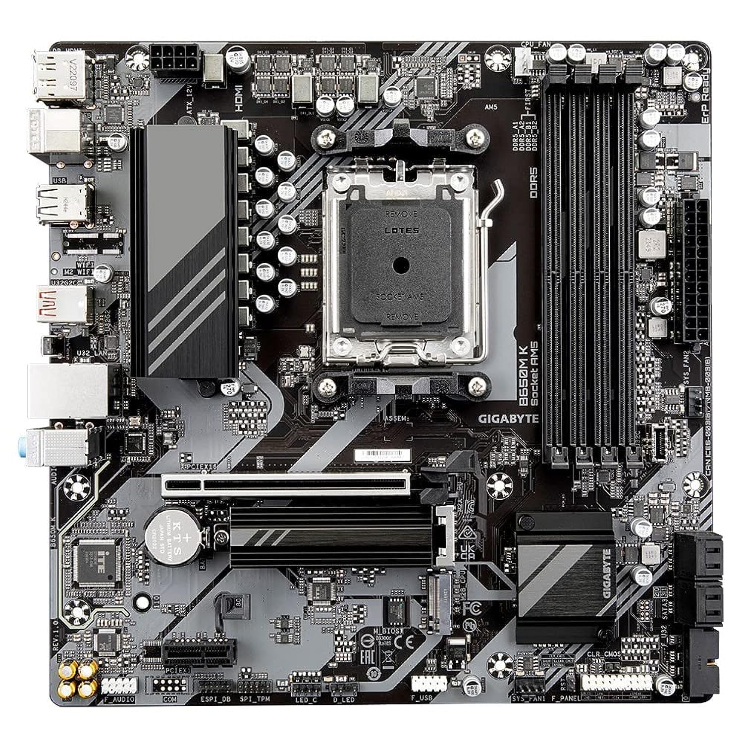 Gigabyte B650M K (rev. 1.0) AMD AM5 mATX Motherboard DDR5