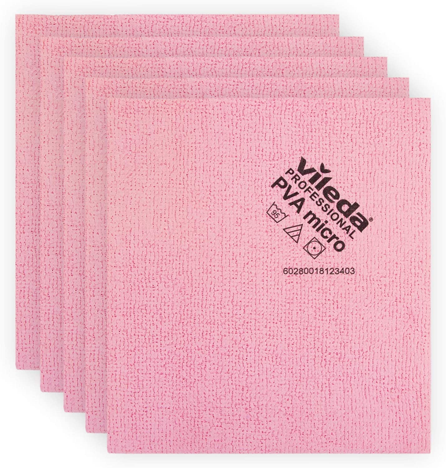 Vileda PVA Micro Cloth Red (Pack of 5) 143586