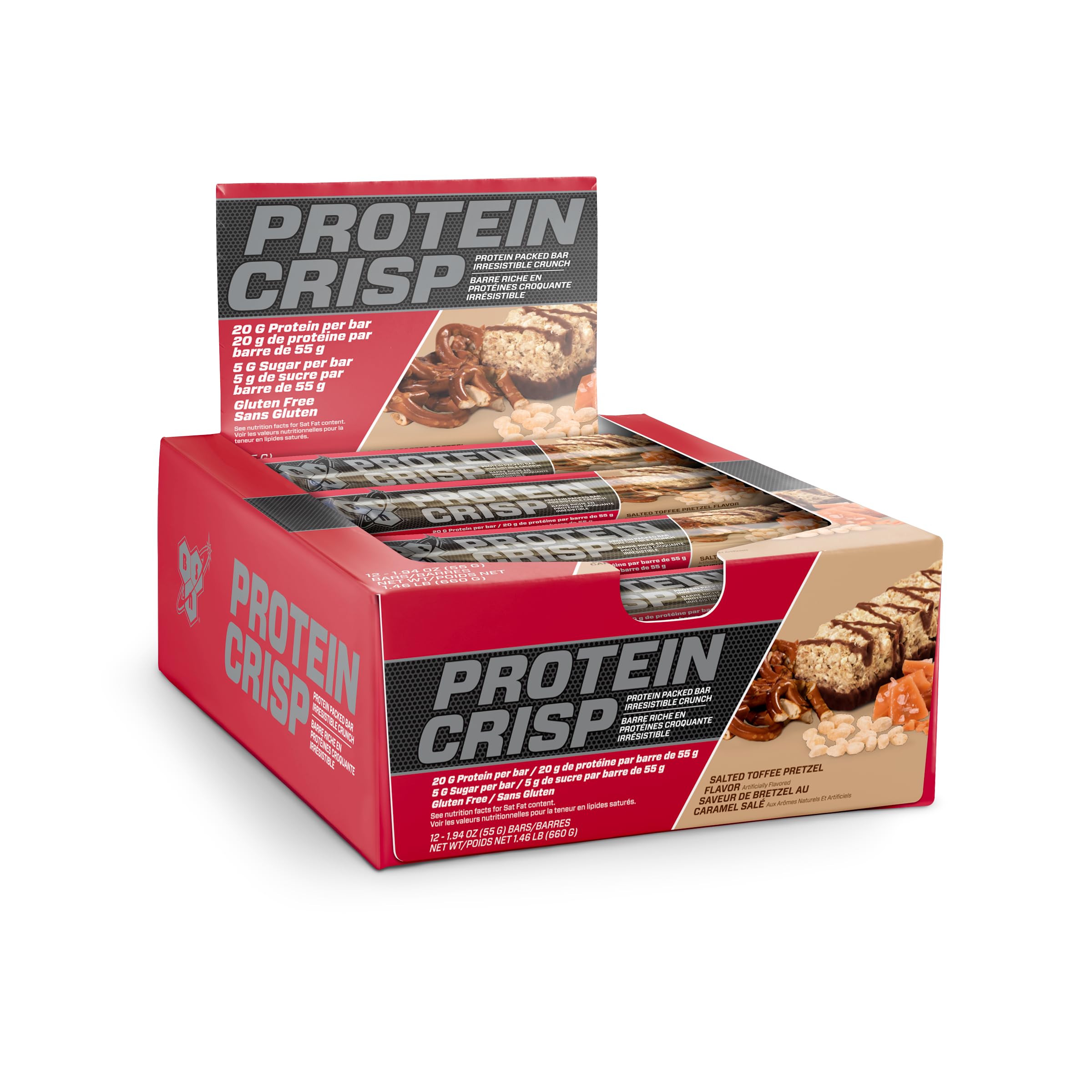 BSN - Protein Crisp Bar 55g / Salted Toffee Pretzel