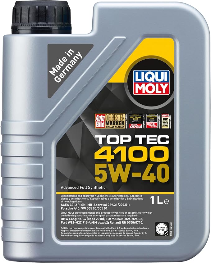 Liqui Moly Top Tec 4100 5W-40 Engine Oil - 5 Litre