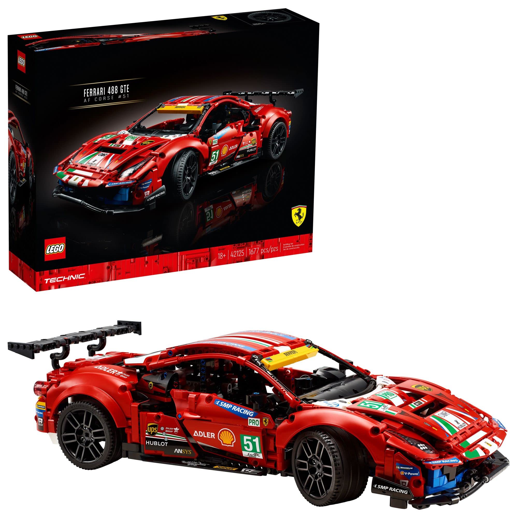 LEGO Technic Ferrari 488 GTE AF Corse #51 42125 Building Kit
