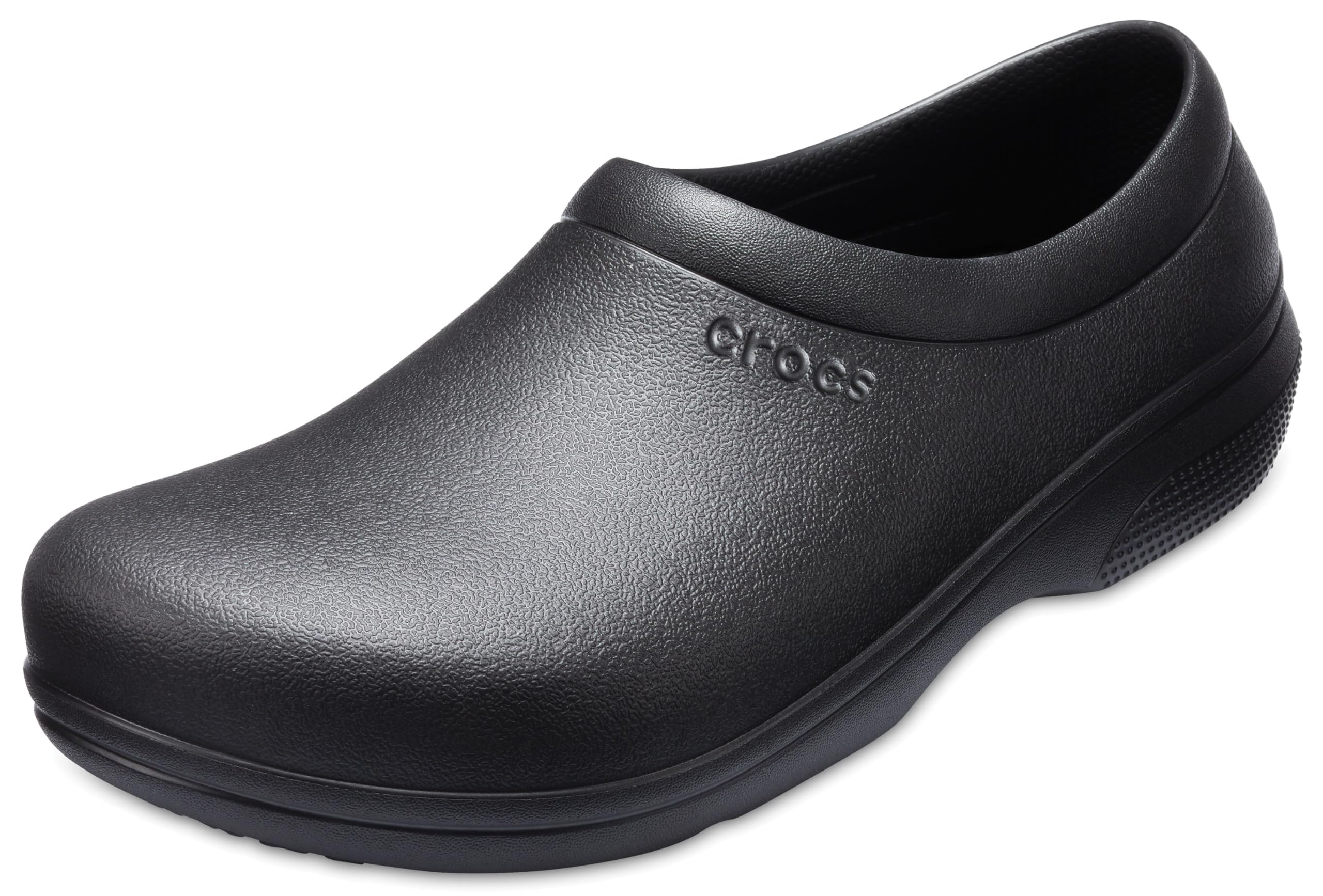 Crocs On The Clock Work Slip On Black Clog