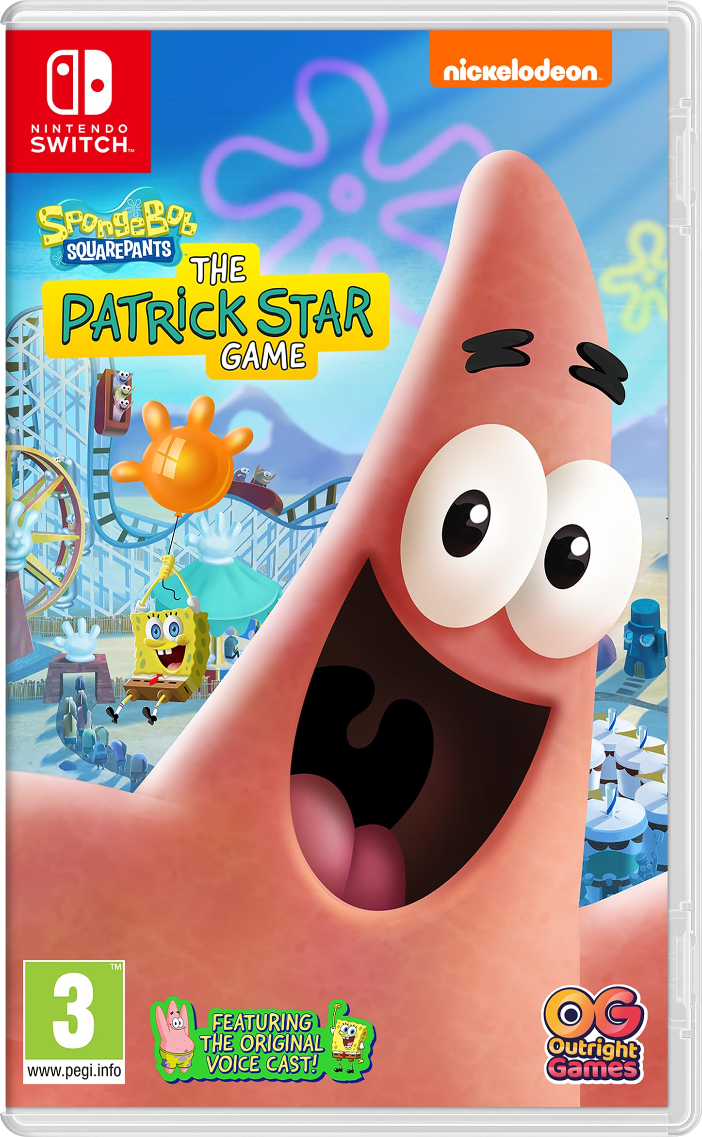 Nintendo Switch The Patrick Star Game Clear PAL