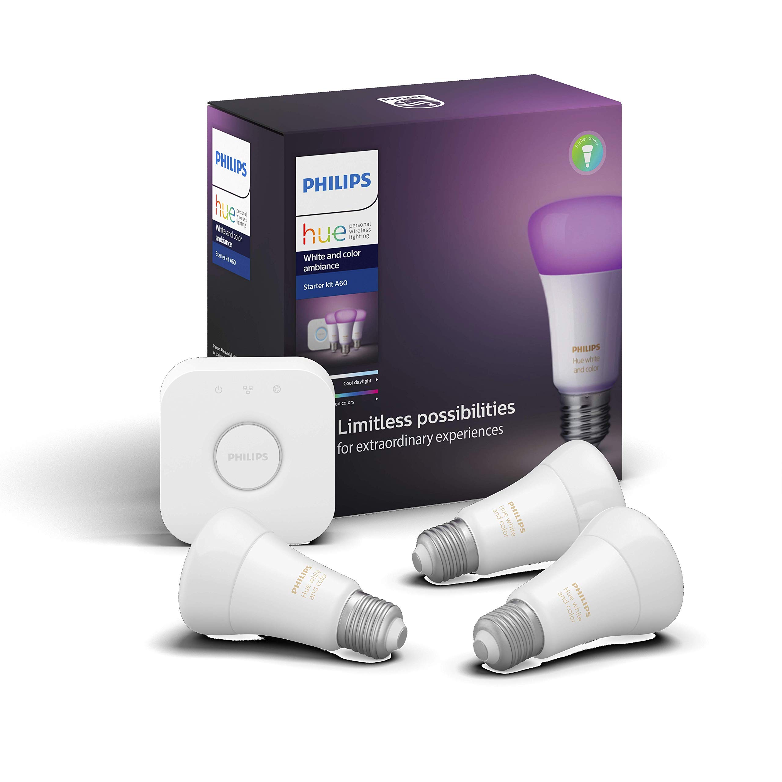 Philips Hue Starter Kit E27 White Colour Ambience