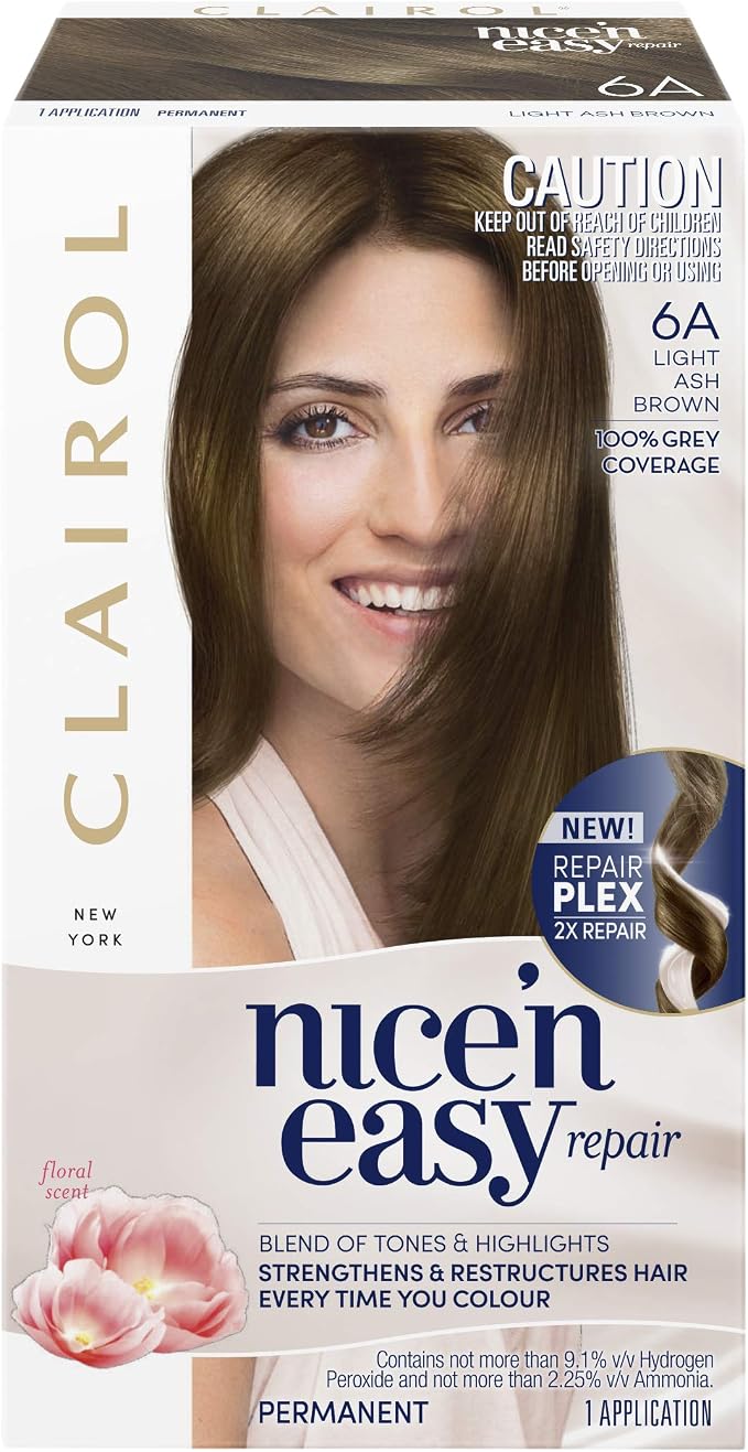 Clairol Nice N Easy Repair - 6A Light Ash Brown Hair Colour