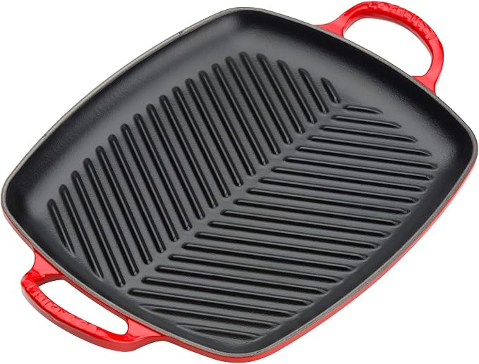 Le Creuset Signature Cast Iron Rectangular Grill 30cm Cerise Red