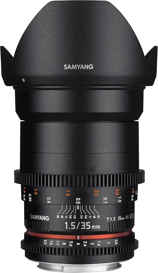 Samyang 35mm T1.5 VDSLR II Cine Lens For Canon