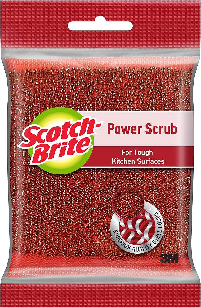 Scotch-brite Power Scrub [Steel Net Sponge] 1N