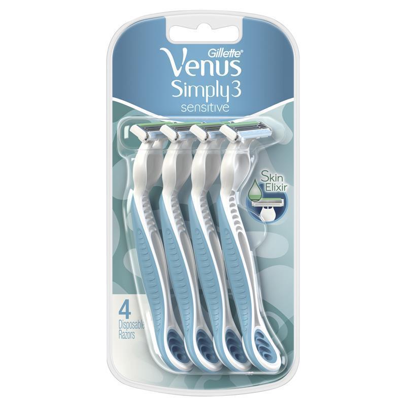 Gillette Venus 3 Sensitive Disposable Planes 4 Pcs