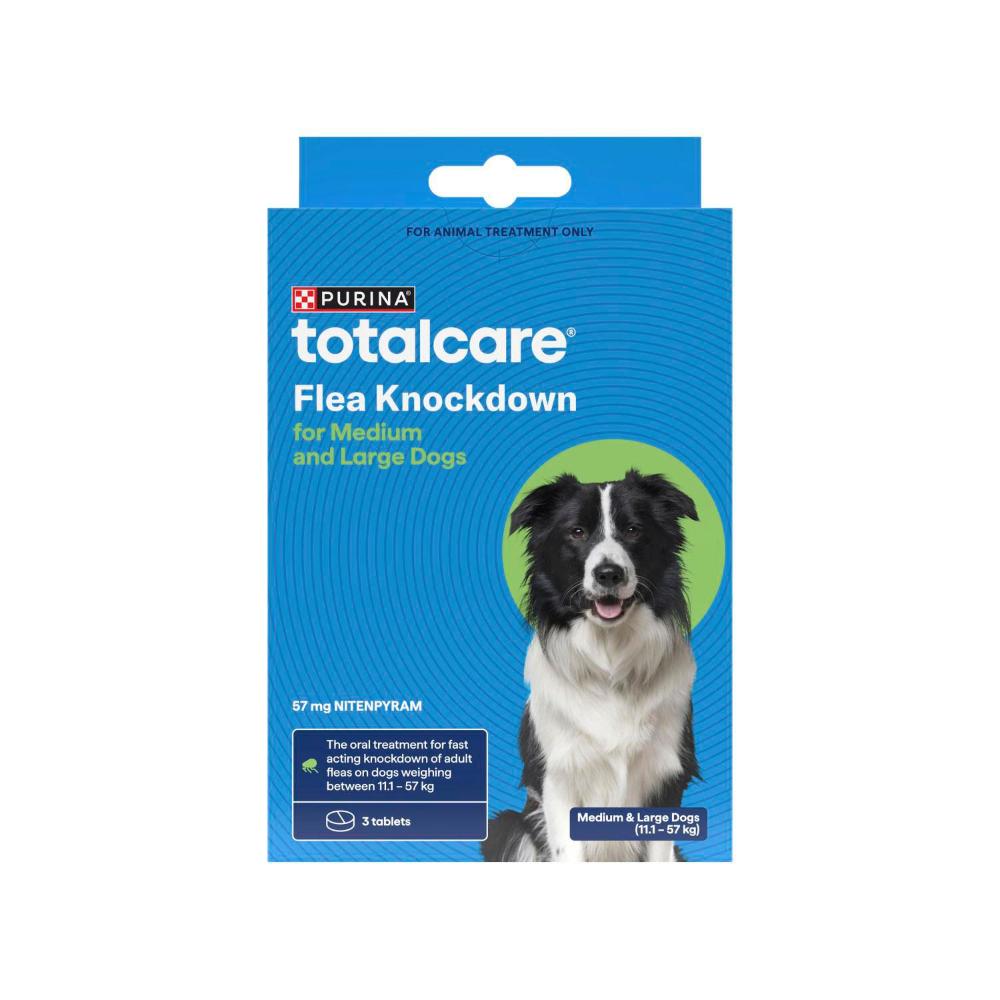 Total Care Flea Knockdown Medium Large Dog 3 Tablets