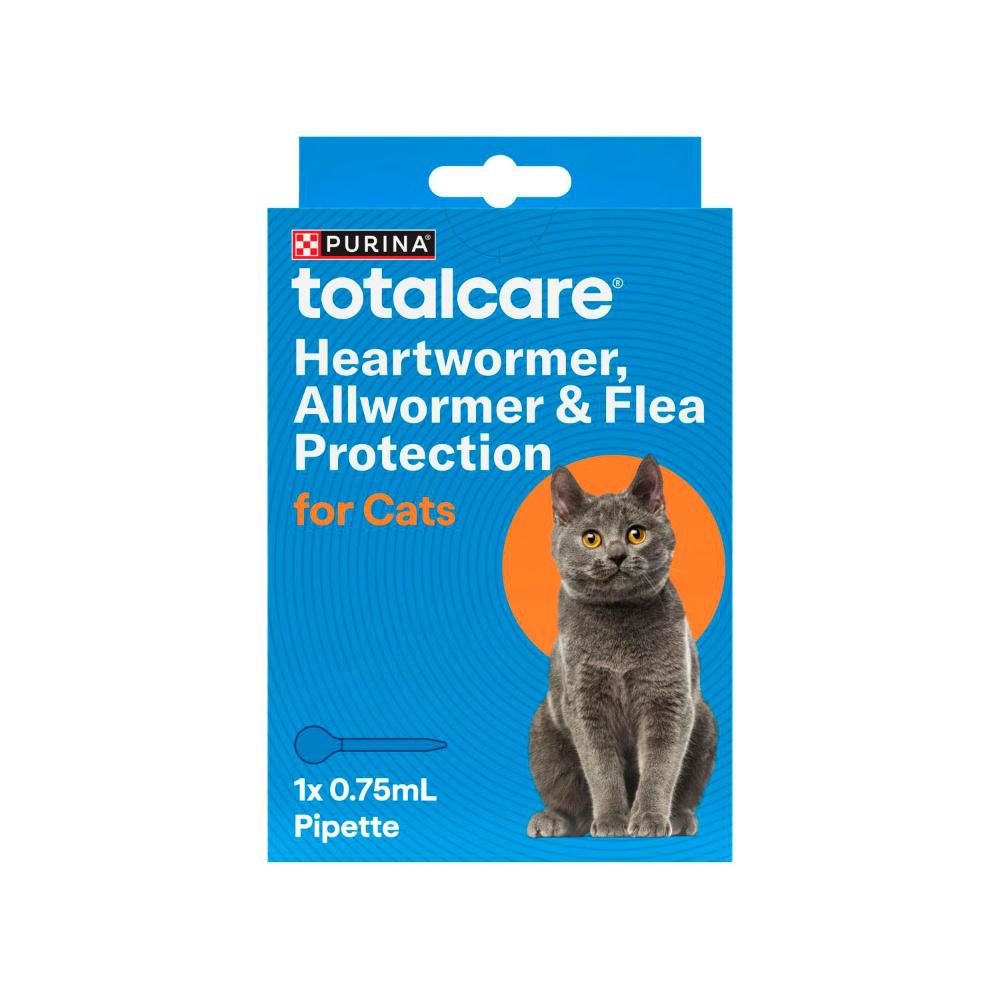 Total Care Heartwormer Allwormer & Flea Control for Cats Each