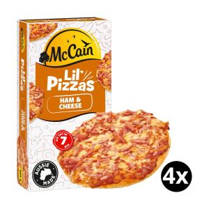 McCain Lil Pizzas Ham & Cheese 4 Pack 400g