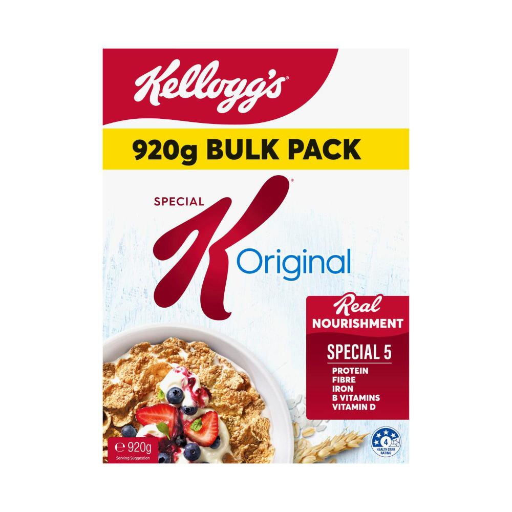 Kellogg's Special K Original Breakfast Cereal With Grain Based Protein