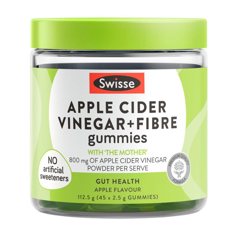Swisse Apple Cider Vinegar + Fibre Gummies 45 Pack