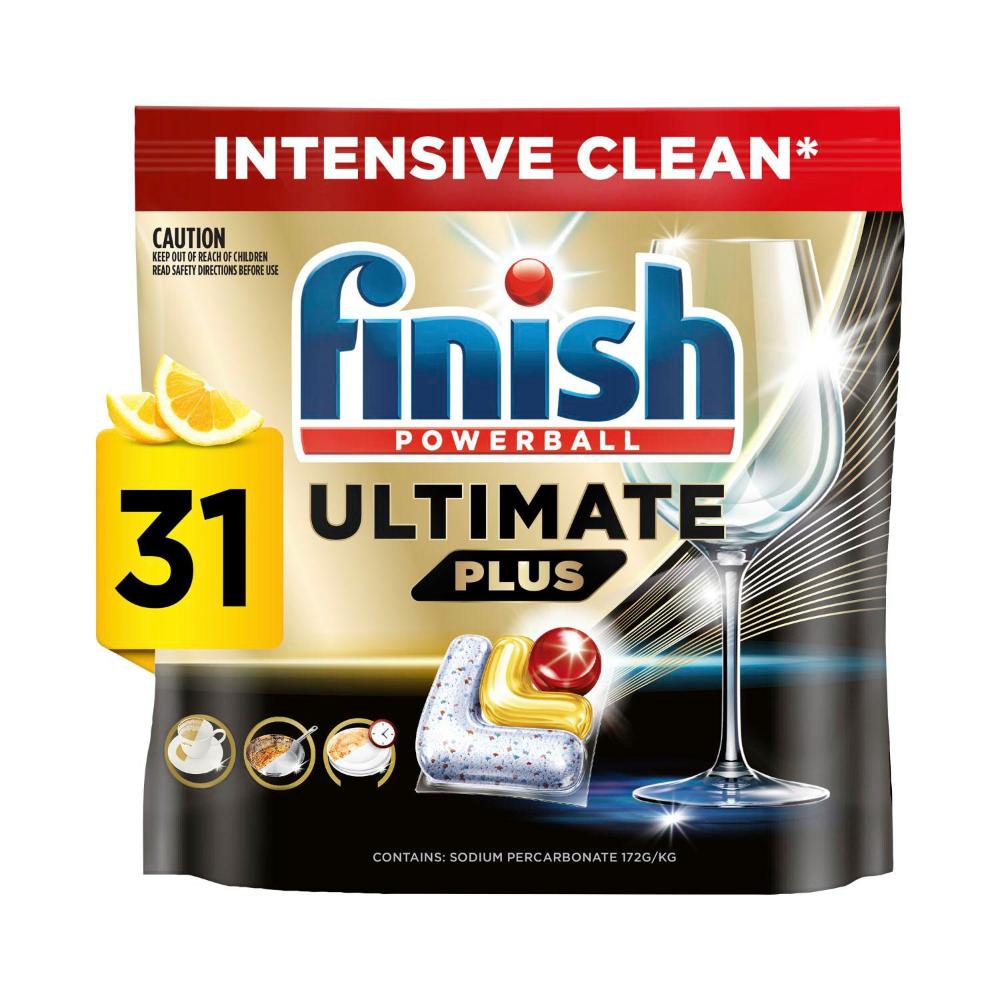 Finish Ultimate Plus All in 1 Lemon Sparkle 56 Pack