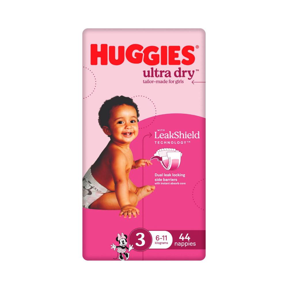 Huggies Girls Ultra Dry Nappies Size