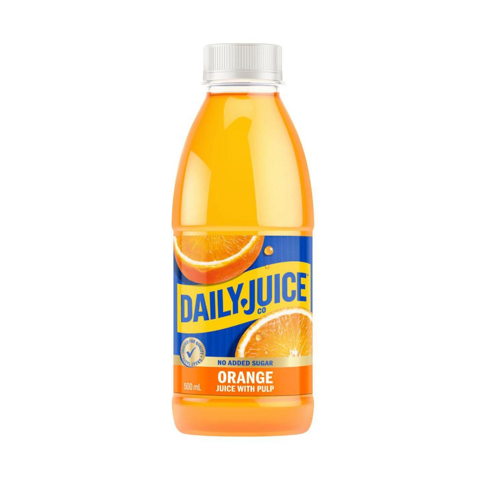 Daily Juice No Added Sugar Pulpy Orange Juice 500ml