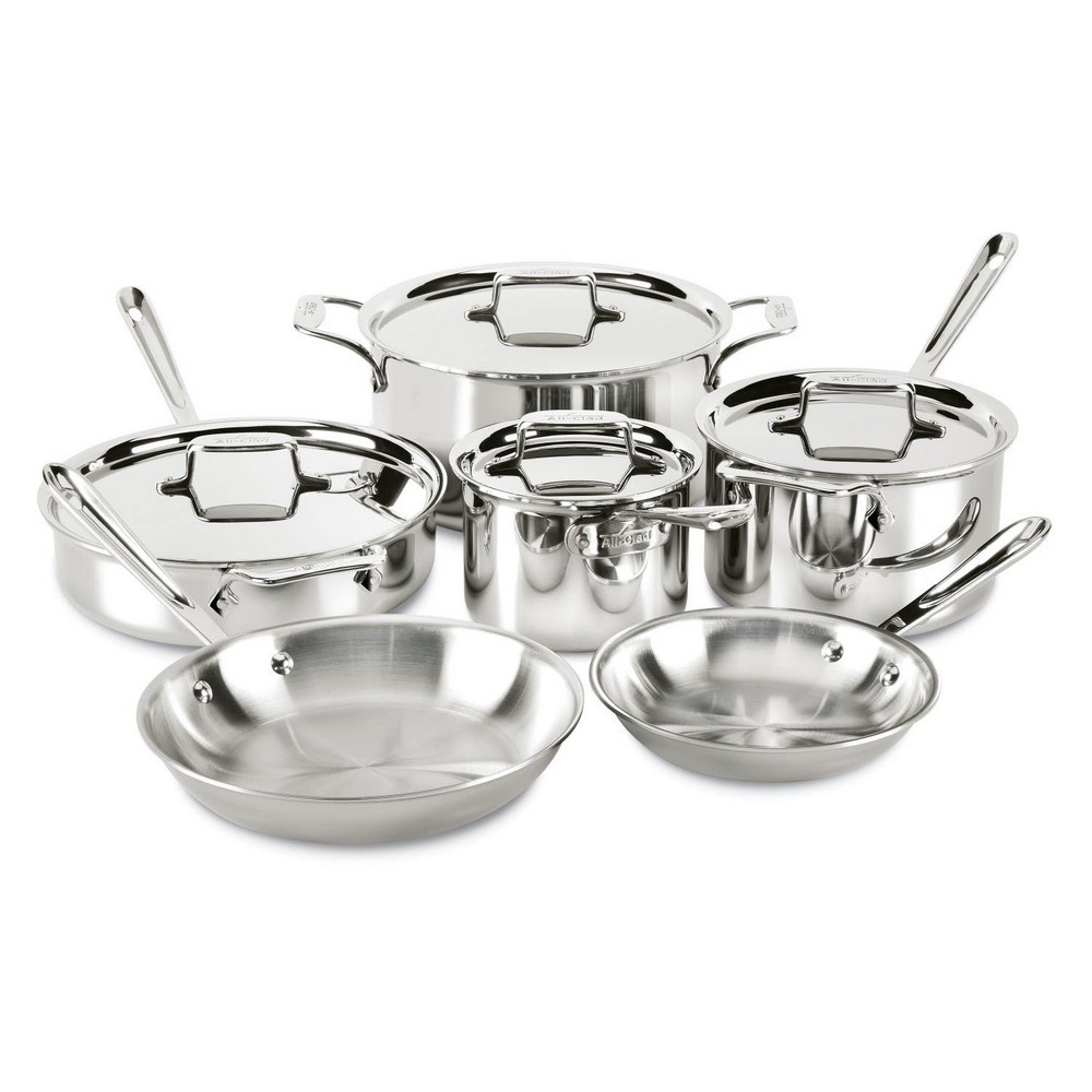 All-Clad D5 5-Ply Stainless Steel Cookware Set 6pce
