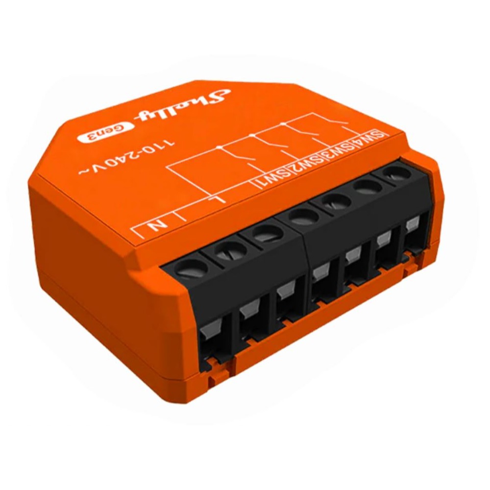 Shelly I4 Gen3 | 4-Channel Wi-Fi Scene Controller – Smart Input Switch