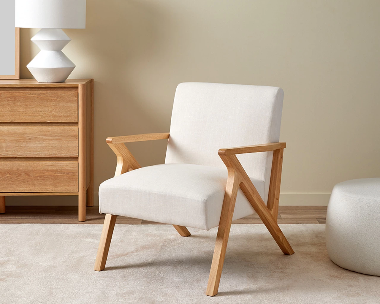 Mocka Hector Occasional Chair - Black/Natural
