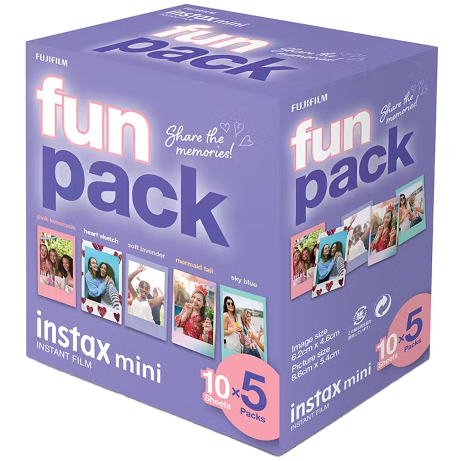 Fujifilm Instax Mini Film Fun Pack 50 Pack