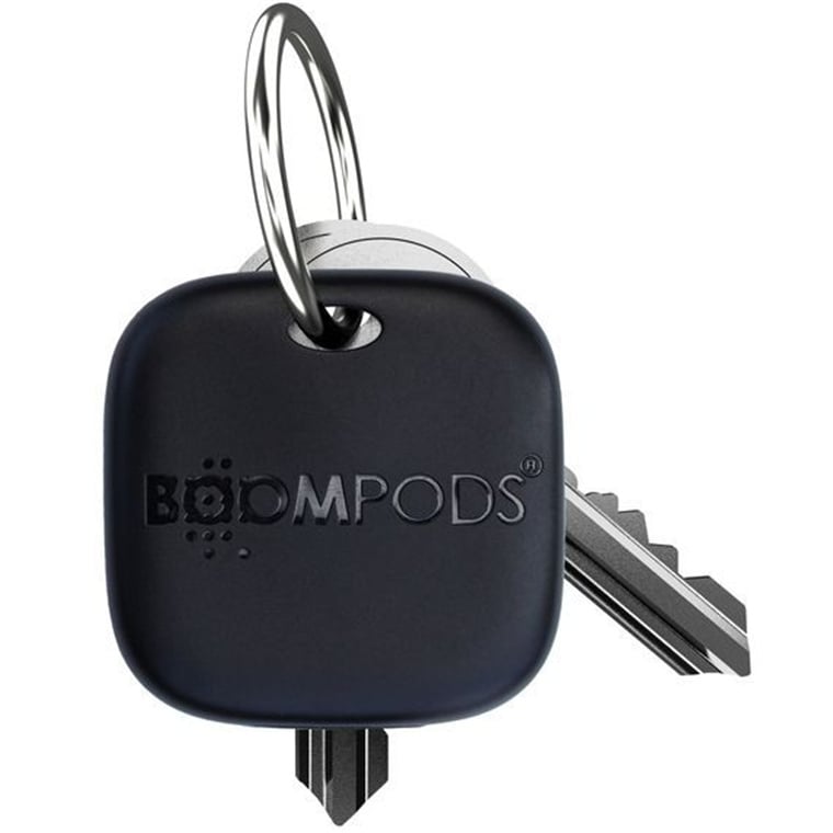 Boompods TARBLK Boomtag Rechargeable - Black tracker IPX7, fully waterproof, Works with Apple Find My App