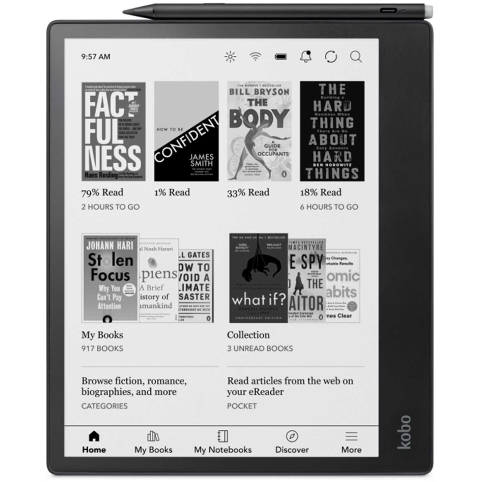 Kobo Elipsa 2E Black Bundle