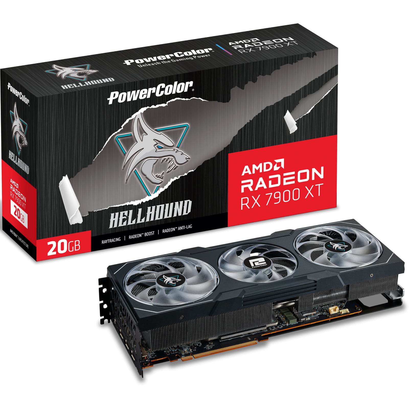 PowerColor Radeon RX 7900 XT Hellhound OC 20GB Graphics Card