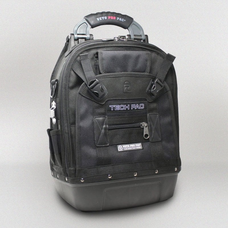 Veto Pro Pac TechPac Black Large Backpack Tool Bag - VETOTECHPACBLACK
