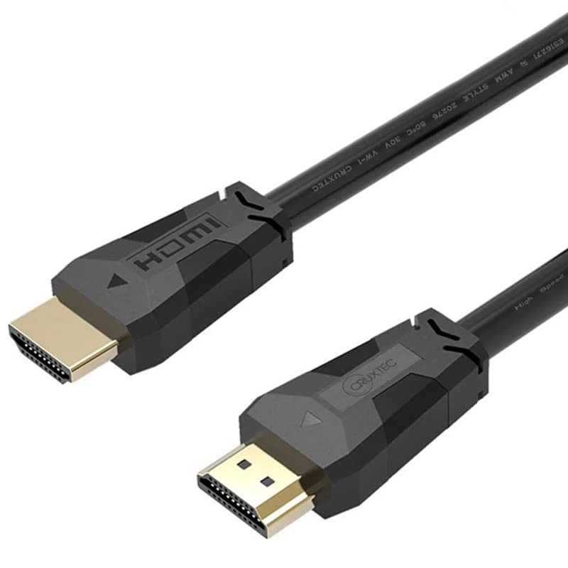 Cruxtec 10m Premium High Speed HDMI 2.0 18Gbps 4K 60Hz Cable w/ Ethernet Black